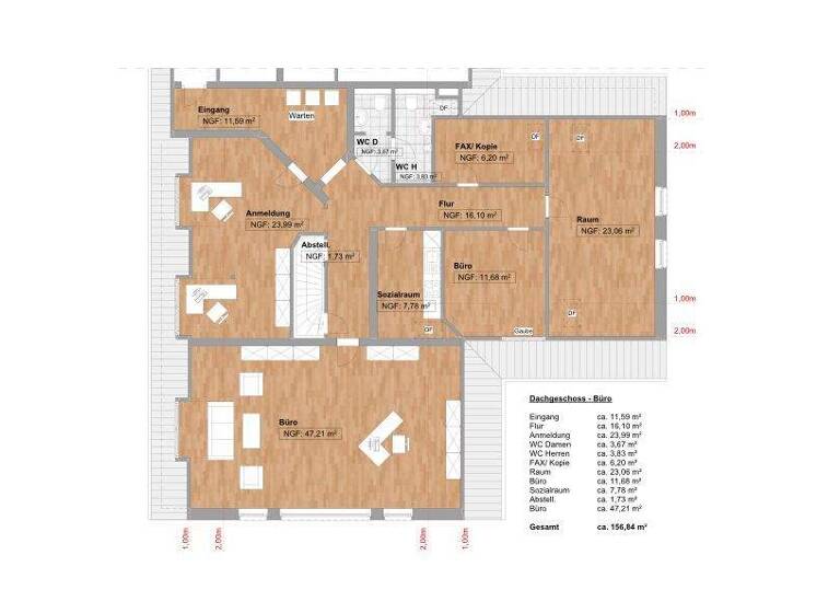 Büro zur Miete 1.800 € 5 m² Bürofläche Rudolf-Eucken-Straße 16 Warsingsfehn Moormerland 26802