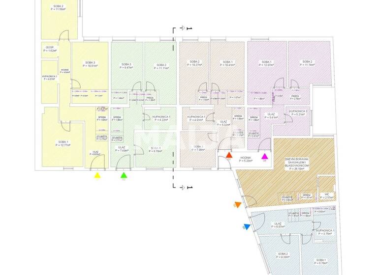 Studio zum Kauf 315.000 € 3 Zimmer 75 m² EG Zagreb-Donji Grad 10000