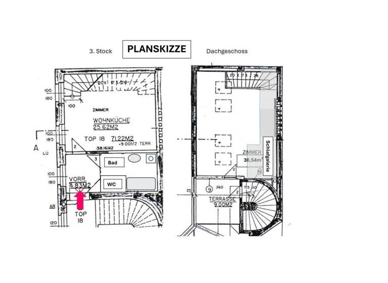 Terrassenwohnung zum Kauf 389.000 € 2,5 Zimmer 71,2 m² Wien 1050