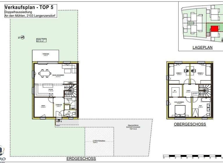 Doppelhaushälfte zum Kauf - Erstbezug provisionsfrei 473.000 € 4 Zimmer Langenzersdorf 2103