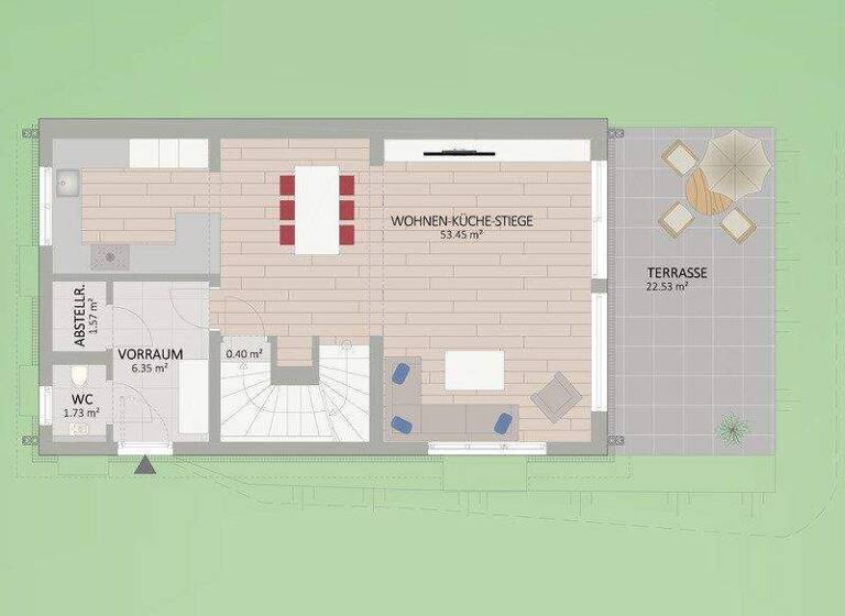 Einfamilienhaus zur Miete - Erstbezug 3.629 € 5 Zimmer 152,1 m² 301 m² Grundstück Schilfweg Wien 1220