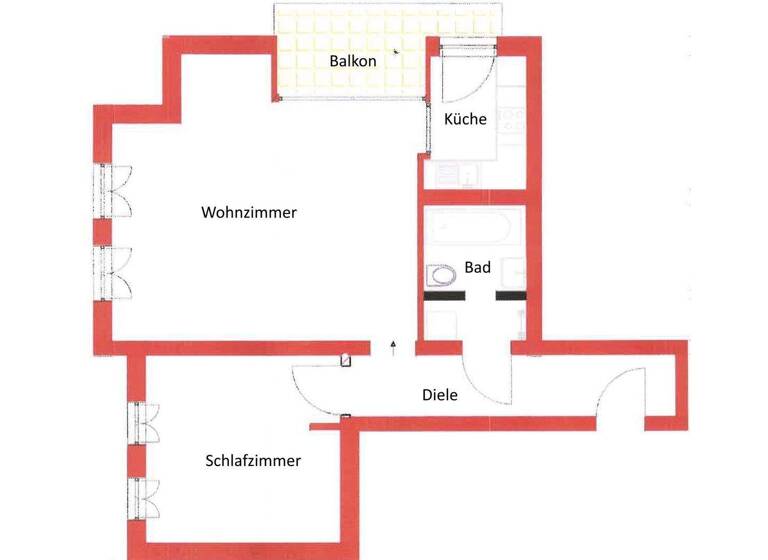 Wohnung zur Miete 1.080 € 2 Zimmer 64 m² 1. Geschoss Kronberg Kronberg im Taunus 61476