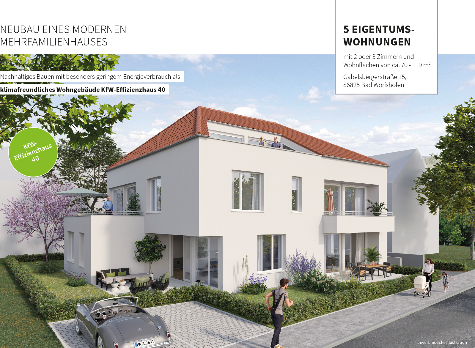 Terrassenwohnung zum Kauf provisionsfrei 630.000 € 3 Zimmer 103,6 m²<br/>Wohnfläche EG<br/>Geschoss Bad Wörishofen Bad Wörishofen 86825