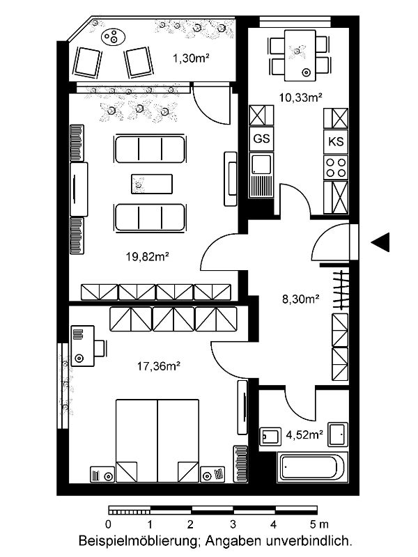 Wohnung zur Miete 693 € 2 Zimmer 61 m²<br/>Wohnfläche EG<br/>Geschoss 01.03.2025<br/>Verfügbarkeit Oskar-Schindler-Strasse 11 Nieder-Eschbach Frankfurt am Main 60437