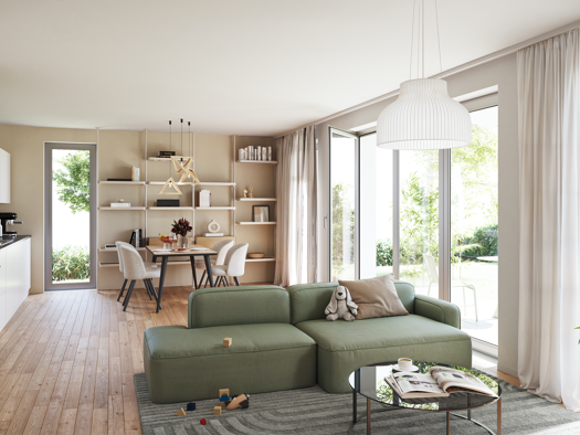 Wohnung zum Kauf - Neubau provisionsfrei 477.500 € 3 Zimmer 87,6 m² 1. Geschoss Krokusweg 18 Blankenloch Stutensee 76297