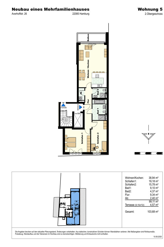 Wohnung zum Kauf 1.470.800 € 3 Zimmer 103,8 m²<br/>Wohnfläche Uhlenhorst Hamburg 22085