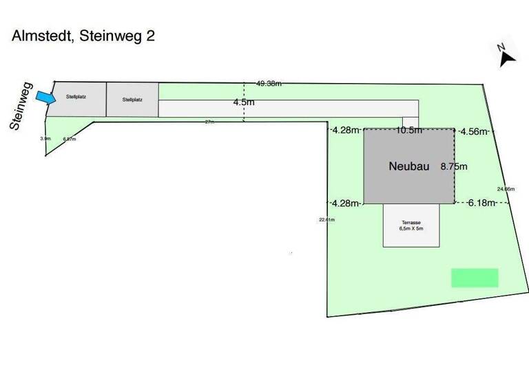 Grundstück zum Kauf provisionsfrei 38.000 € 663 m² Grundstück Almstedt 31079