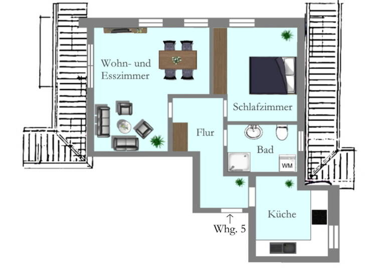 Wohnung zum Kauf 159.000 € 2 Zimmer 60 m² Edewecht 26188