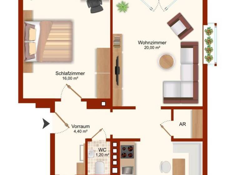 Wohnung zum Kauf 164.000 € 2 Zimmer 46 m² Wördern 3423