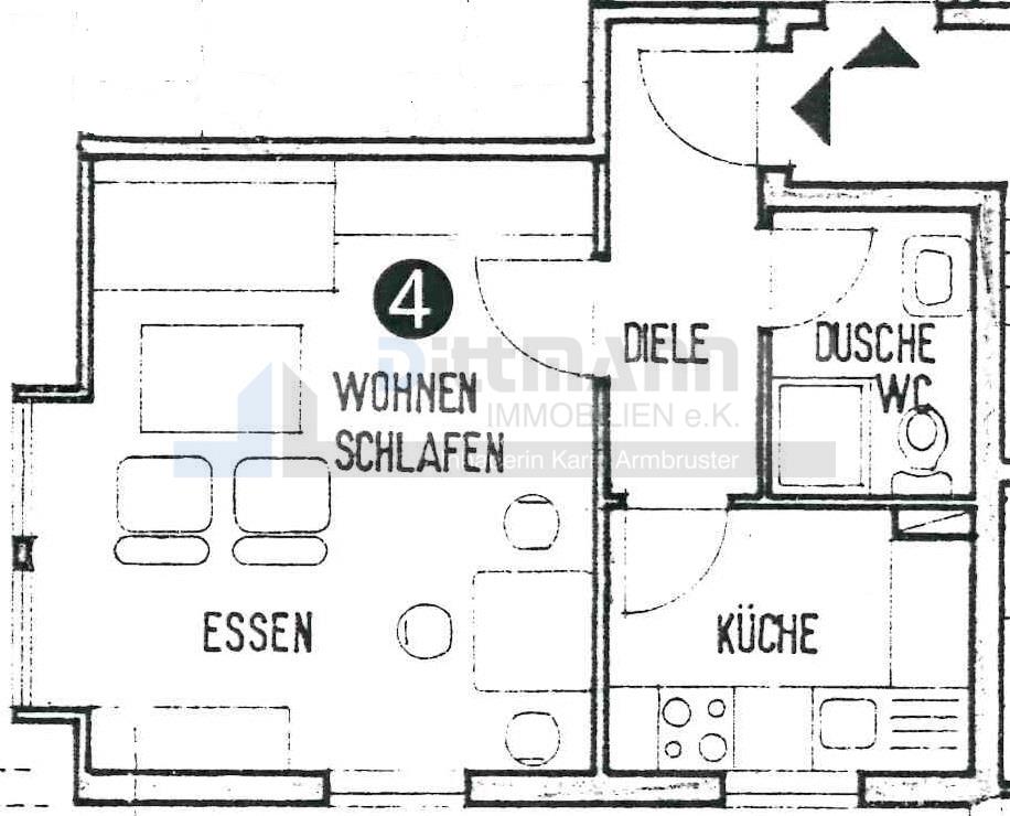 Wohnung zum Kauf 67.500 € 1 Zimmer 34 m²<br/>Wohnfläche 1.<br/>Geschoss Winterlingen Winterlingen 72474