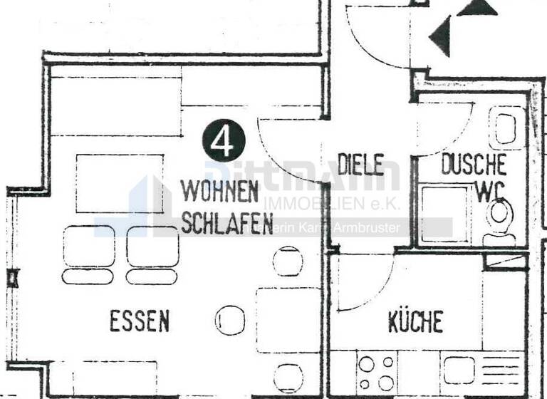Wohnung zum Kauf 67.500 € 1 Zimmer 34 m²<br/>Wohnfläche 1.<br/>Geschoss Winterlingen Winterlingen 72474
