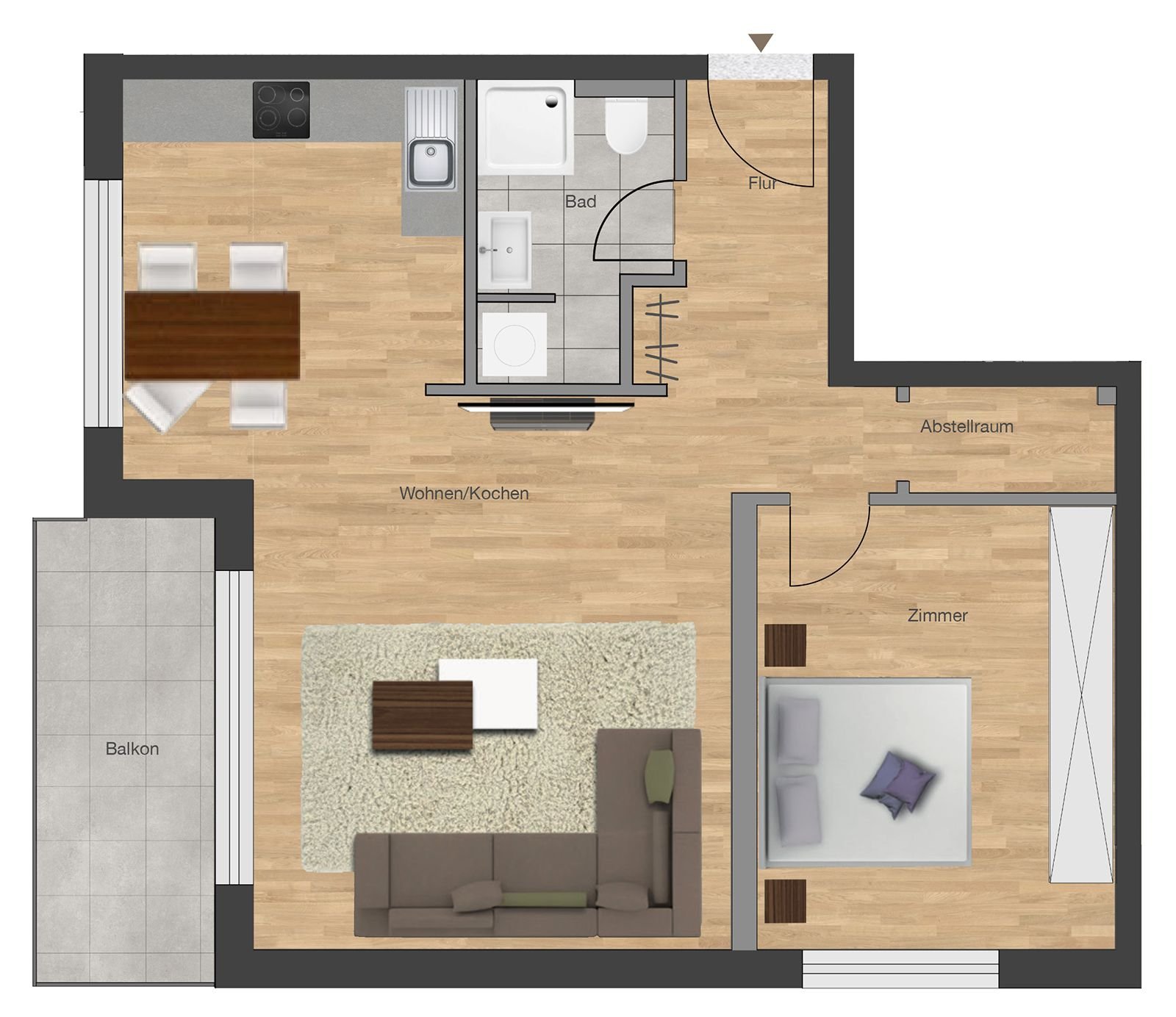 Wohnung zum Kauf provisionsfrei 419.000 € 2 Zimmer 66,9 m²<br/>Wohnfläche Hengstbachstraße 4 Dreieichenhain Dreieich 63303