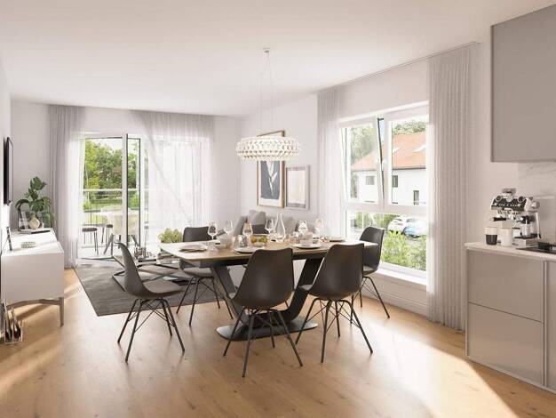 Wohnung zum Kauf - Erstbezug provisionsfrei als Kapitalanlage geeignet 399.900 € 3 Zimmer 69,6 m² Münchener Straße 138 Altmühldorf Mühldorf a.Inn 84453