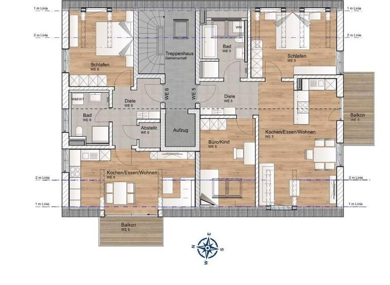 Wohnung zum Kauf - Erstbezug provisionsfrei 505.000 € 3 Zimmer 63,8 m² 2. Geschoss Bergkirchen 85232