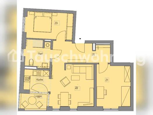 Wohnung zur Miete Tauschwohnung 853 € 3 Zimmer 73 m² 3. Geschoss Bornstedt Potsdam 14469