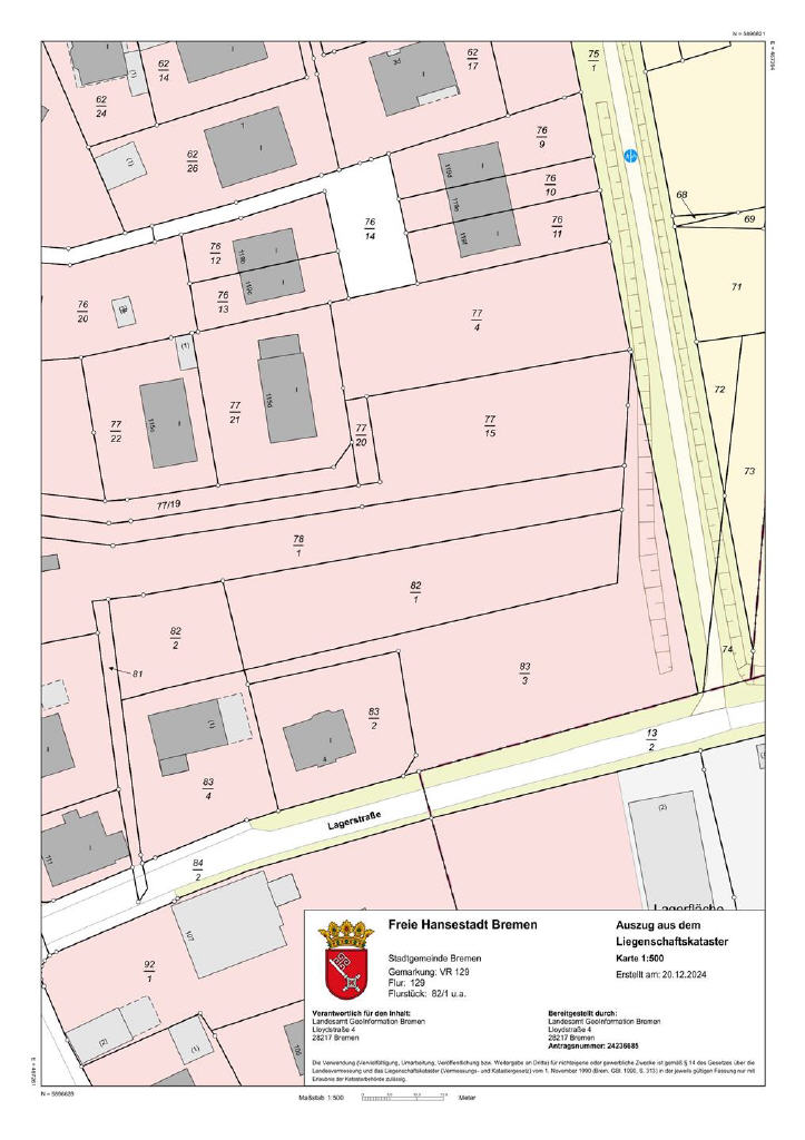 Grundstück zum Kauf 149.500 € 3.081 m²<br/>Grundstück Rekum Bremen 28777