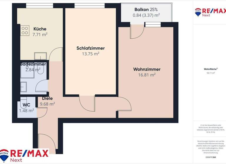 Wohnung zum Kauf 112.000 € 2 Zimmer 53,6 m² Landegg 2486