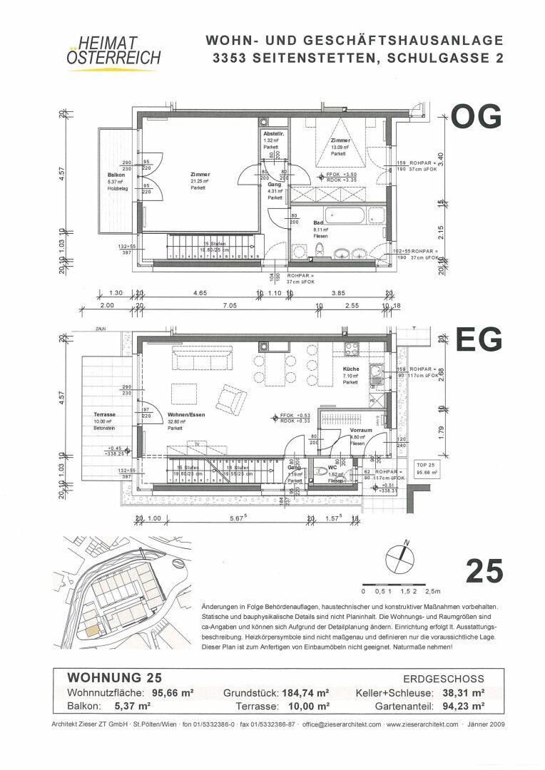 Reihenmittelhaus zur Miete 1.528 € 3 Zimmer 95 m²<br/>Wohnfläche Schulgasse Seitenstetten 3353