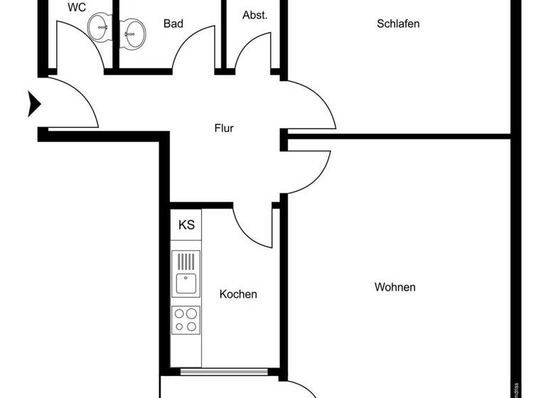 Wohnung zur Miete 640 € 2 Zimmer 55,1 m² 3. Geschoss Bludenz 6700
