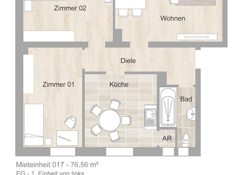 Wohnung zur Miete 650 € 3 Zimmer 76,6 m² EG frei ab 01.05.2026 Südringweg 13 Datteln 45711