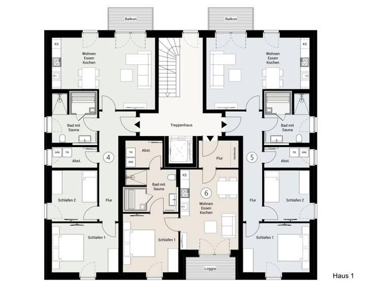 Wohnung zum Kauf - Erstbezug 279.500 € 2 Zimmer 55,8 m² frei ab 01.12.2026 Dornumersiel Dornum 26553