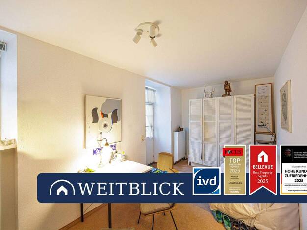 Wohnung zum Kauf 175.000 € 1,5 Zimmer 33,2 m² 1. Geschoss Mitte Ludwigsburg 71638