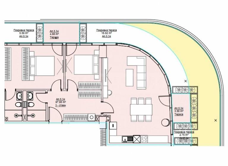 Studio zum Kauf 370.655 € 3 Zimmer 130,1 m² Sofia