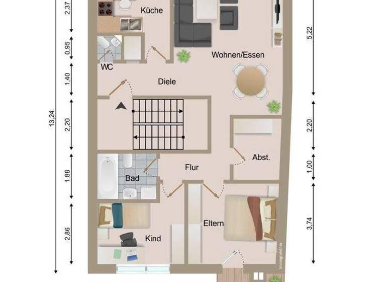 Wohnung zum Kauf 224.000 € 3 Zimmer 90,7 m² 1. Geschoss Kulmbach 95326