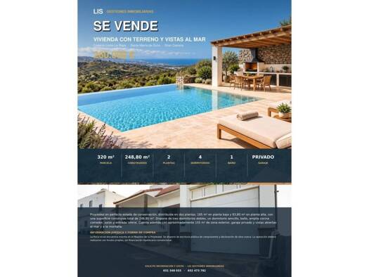 Chalet zum Kauf 260.000 € 4 Zimmer 249,2 m² 320 m² Grundstück Santa María de Guía de Gran Canaria 35450