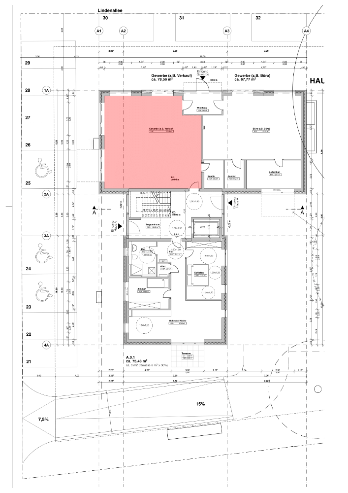 Verkaufsfläche zur Miete 1.000 € 73,9 m²<br/>Verkaufsfläche Lindenallee 73 Bexhövede Loxstedt 27612