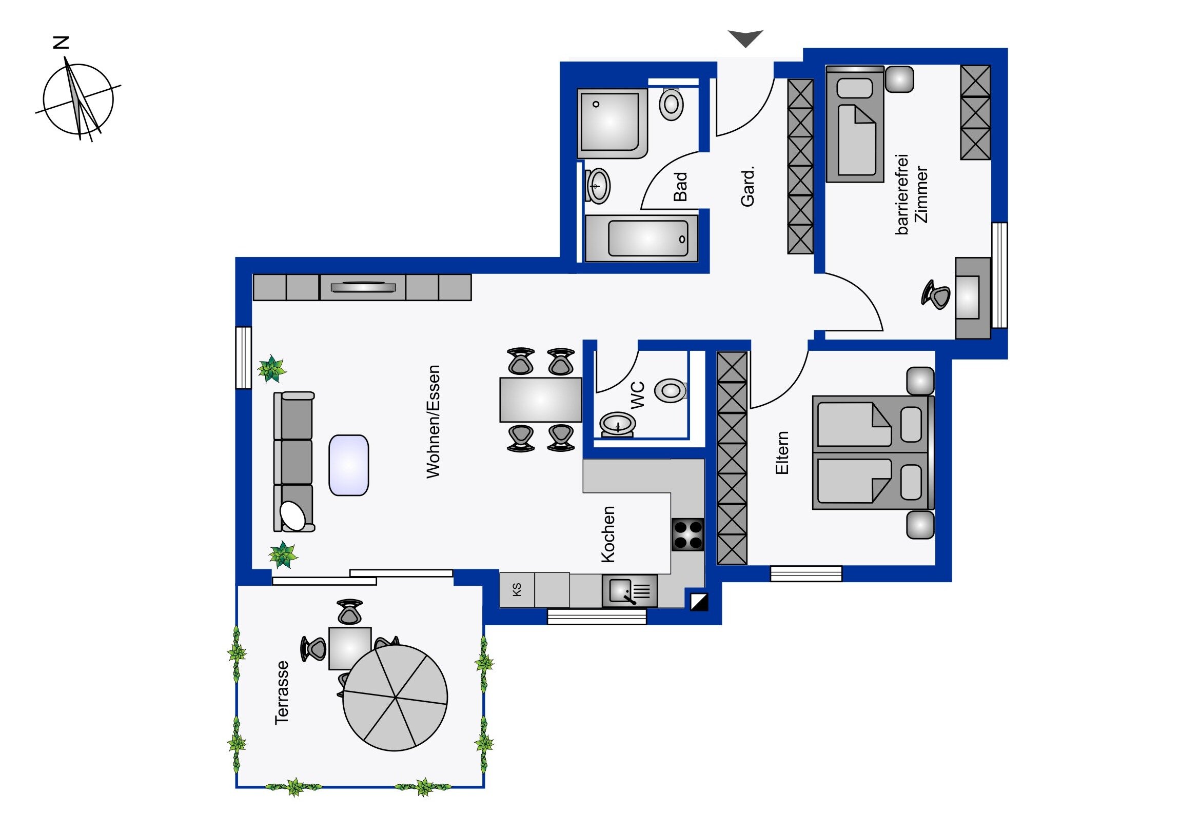 Wohnung zum Kauf provisionsfrei 421.000 € 3,5 Zimmer 83 m²<br/>Wohnfläche EG<br/>Geschoss 01.10.2026<br/>Verfügbarkeit Sulzbach Sulzbach an der Murr 71560