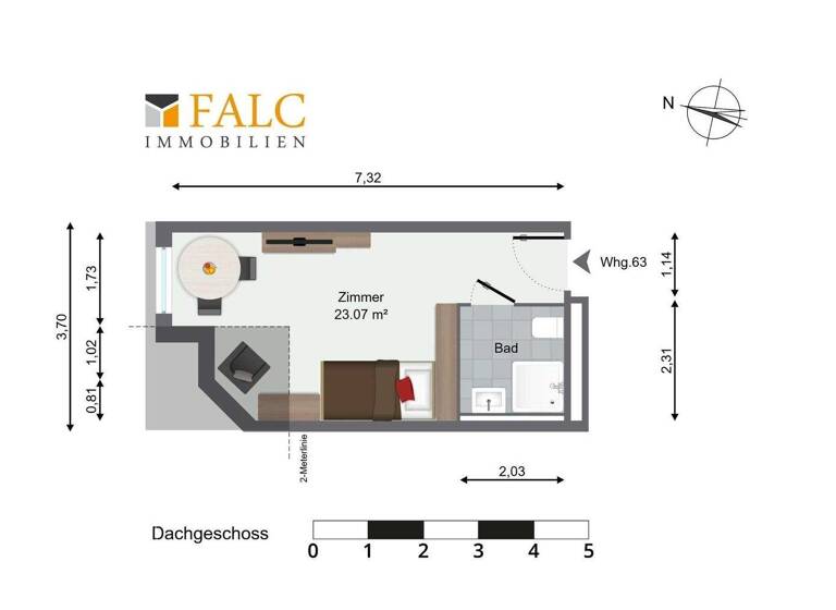 Studio zum Kauf 135.000 € 1 Zimmer 50,6 m² 2. Geschoss Oberderdingen 75038