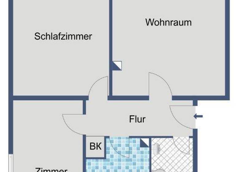 Wohnung zur Miete 544 € 3 Zimmer 63,5 m² frei ab 01.04.2026 Treptower Straße 6 Erbenheim Wiesbaden 65205