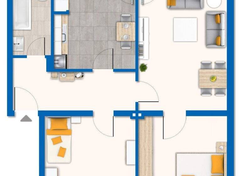 Wohnung zur Miete 678 € 3 Zimmer 79 m² 2. Geschoss frei ab 01.04.2026 Manfort Leverkusen 51377