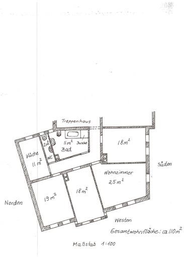 Wohnung zur Miete 750 € 4 Zimmer 110 m²<br/>Wohnfläche 3.<br/>Geschoss 01.03.2025<br/>Verfügbarkeit Muggenhof Nürnberg 90429