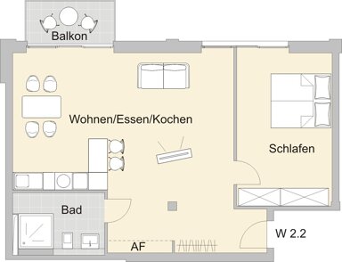 Wohnung zum Kauf provisionsfrei 443.401 € 2 Zimmer 73,1 m² 2. Geschoss Merianstr. 32 + 32a Schleifweg Nürnberg 90409