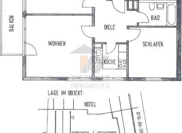 Wohnung zur Miete 585 € 3 Zimmer 73,1 m² 3. Geschoss frei ab 01.07.2026 Feuerbachstraße 1b Untermhaus Gera 07548