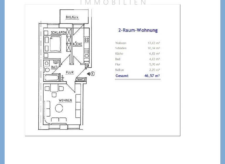 Wohnung zur Miete 257 € 2 Zimmer 46,6 m² 1. Geschoss Preißelpöhl Plauen 08525
