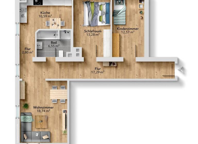 Wohnung zum Kauf provisionsfrei 498.000 € 3 Zimmer 92,2 m²<br/>Wohnfläche EG<br/>Geschoss ab sofort<br/>Verfügbarkeit Ebersberg Ebersberg 85560