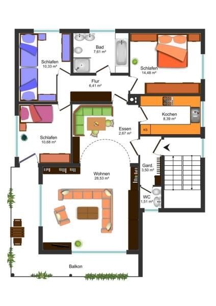 Wohnung zum Kauf 515.000 € 4,5 Zimmer 100 m²<br/>Wohnfläche 1.<br/>Geschoss Fürstenfeldbruck Fürstenfeldbruck 82256