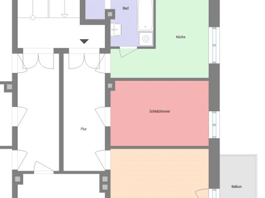 Wohnung zur Miete 325 € 2 Zimmer 68 m² 1. Geschoss Zittau Zittau 02763