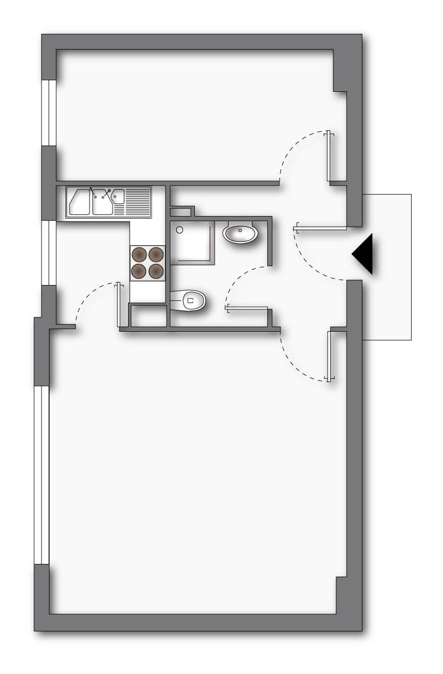 Wohnung zum Kauf 249.000 € 2 Zimmer 44 m²<br/>Wohnfläche 2.<br/>Geschoss Wilmersdorf Berlin 10713