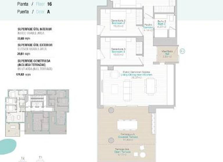 Wohnung zum Kauf - Erstbezug 874.500 € 4 Zimmer 121,6 m² 16. Geschoss Calpe 03710