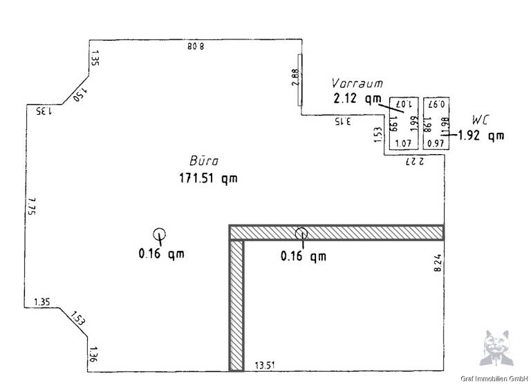 Bürogebäude zur Miete 175,2 m² Bürofläche Friedrichstraße 55 Büro 1 Schönebeck Schönebeck (Elbe) 39218