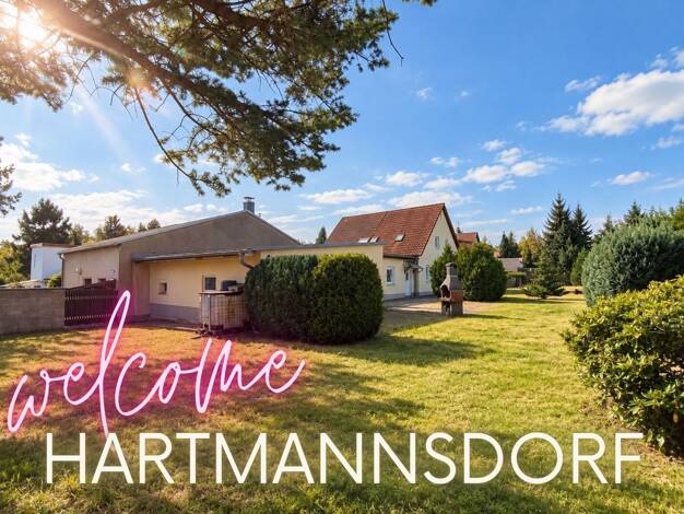 Doppelhaushälfte zur Miete 1.300 € 4,5 Zimmer 101 m² 748 m² Grundstück Sonnenweg 7 Hartmannsdorf 09232