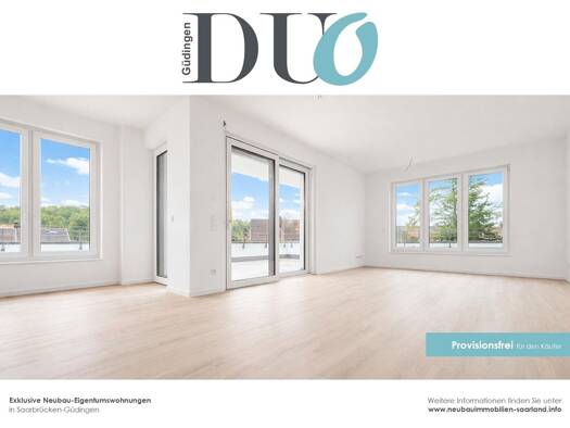 Penthouse zum Kauf - Erstbezug provisionsfrei 534.800 € 3 Zimmer 125,1 m² St Arnual Saarbrücken 66119