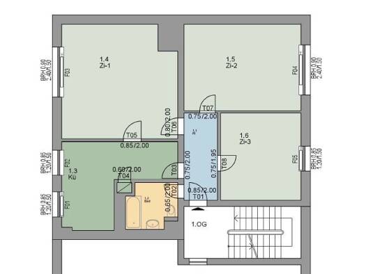 Wohnung zur Miete 623 € 3 Zimmer 95,8 m² 1. Geschoss frei ab 01.11.2026 Scharnhorststraße 3 Fritzlar Fritzlar 34560