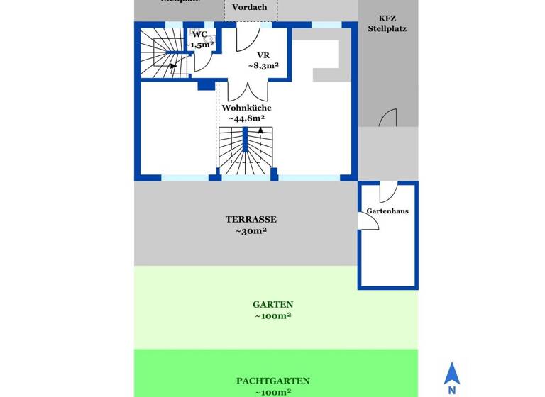 Doppelhaushälfte zum Kauf 699.000 € 4 Zimmer 109,8 m² 301 m² Grundstück Gerasdorf bei Wien 2201