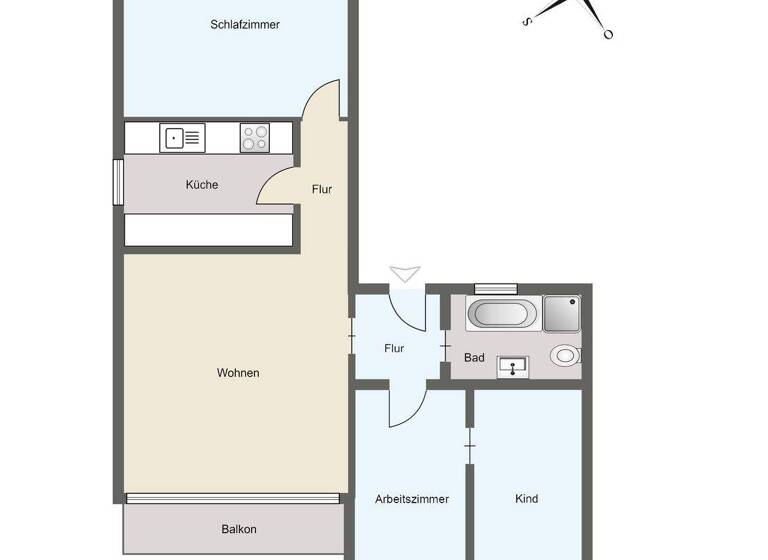 Wohnung zum Kauf 349.000 € 3,5 Zimmer 96 m² 1. Geschoss Weisenau Mainz 55130