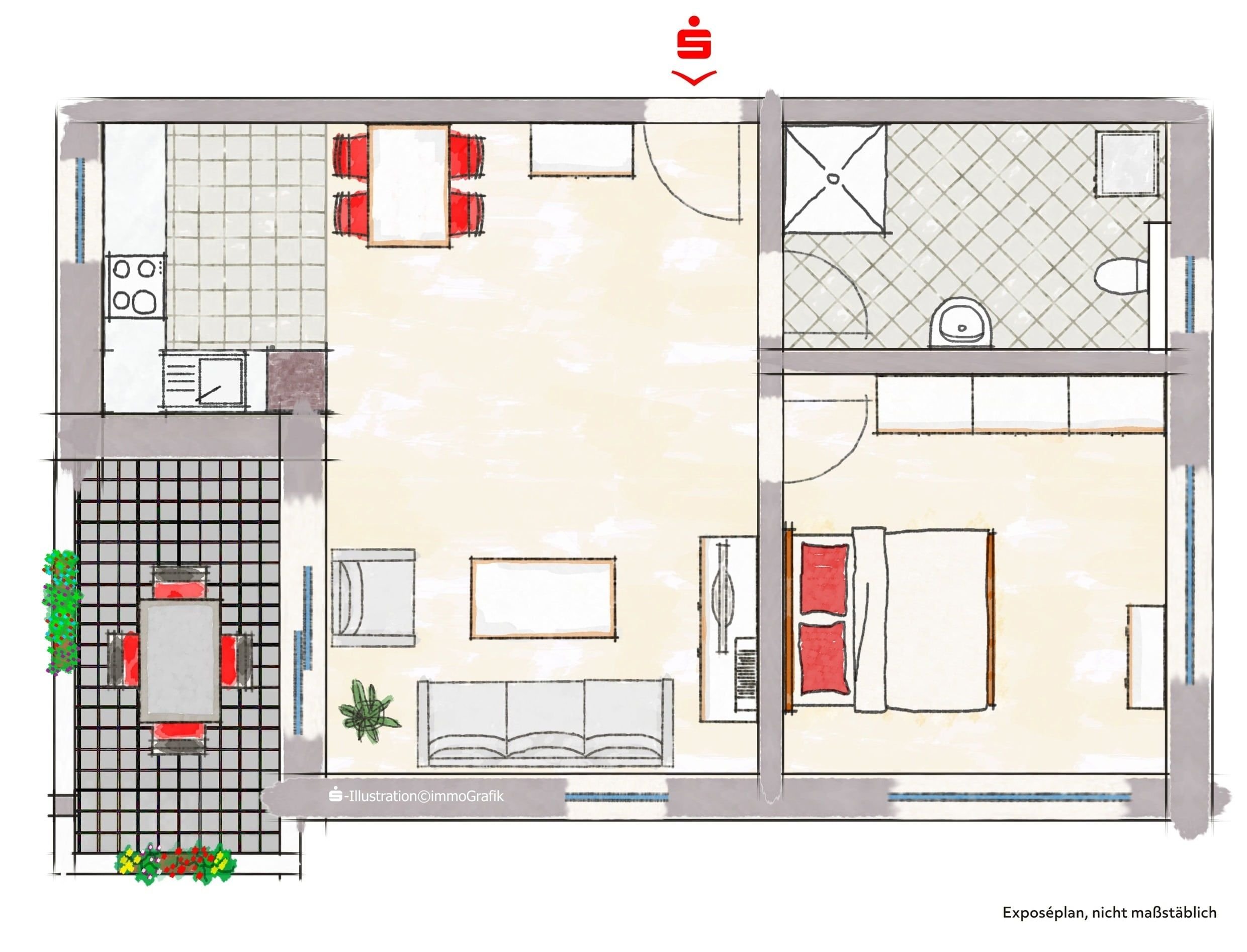 Wohnung zum Kauf provisionsfrei 229.000 € 2 Zimmer 51,3 m²<br/>Wohnfläche Langlau Pfofeld 91738